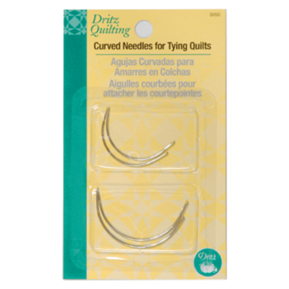 Dritz - Curved Needles - Nickel - 4 pc.